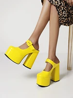 all melody luxury design women sandals for 2021 sandalias de mujeres 15cm high thick heel 5cm platform green slipper sexy party