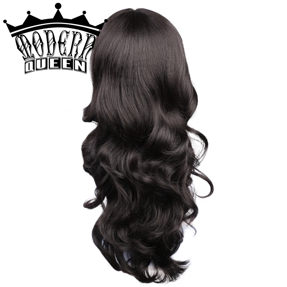 Парик Современная королева 24 дюйма синтетические со средним разделением