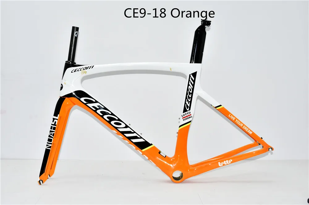 Goedkoop Hot Stijl Nieuwste Ontwerp Verf Racefiets Frame PF30 Quick Release Carbon Fietsframe