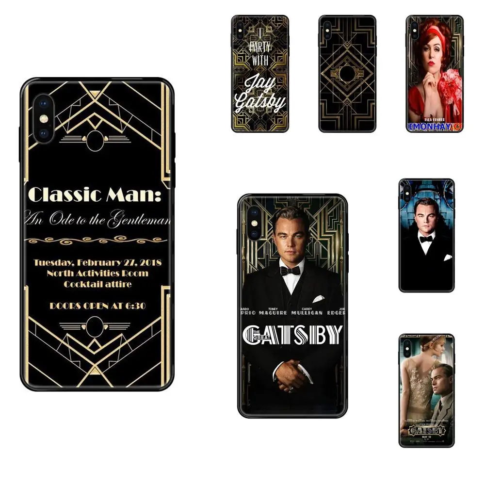 Мягкие черные чехлы из ТПУ Movie The Great Gatsby для Xiaomi Mi Max Mix Note 2 3 2S 5X 6X 10 CC9 CC9E Pro Lite Ultra |