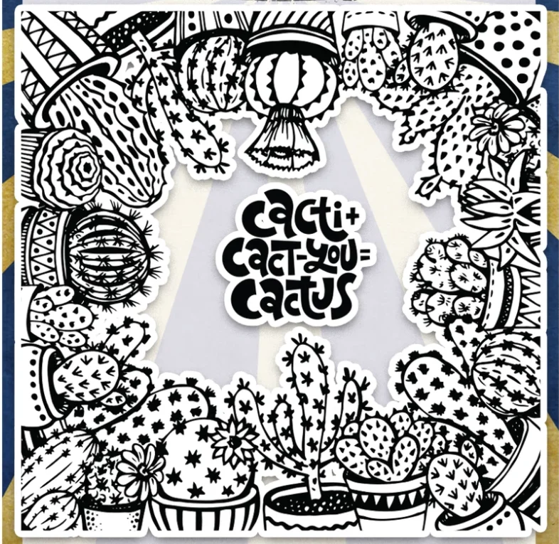 Фон кактус прозрачный силиконовый штамп печать для сделай сам Скрапбукинг