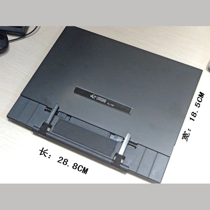 Портативный Регулируемый стальной держатель для книг и документов подставка