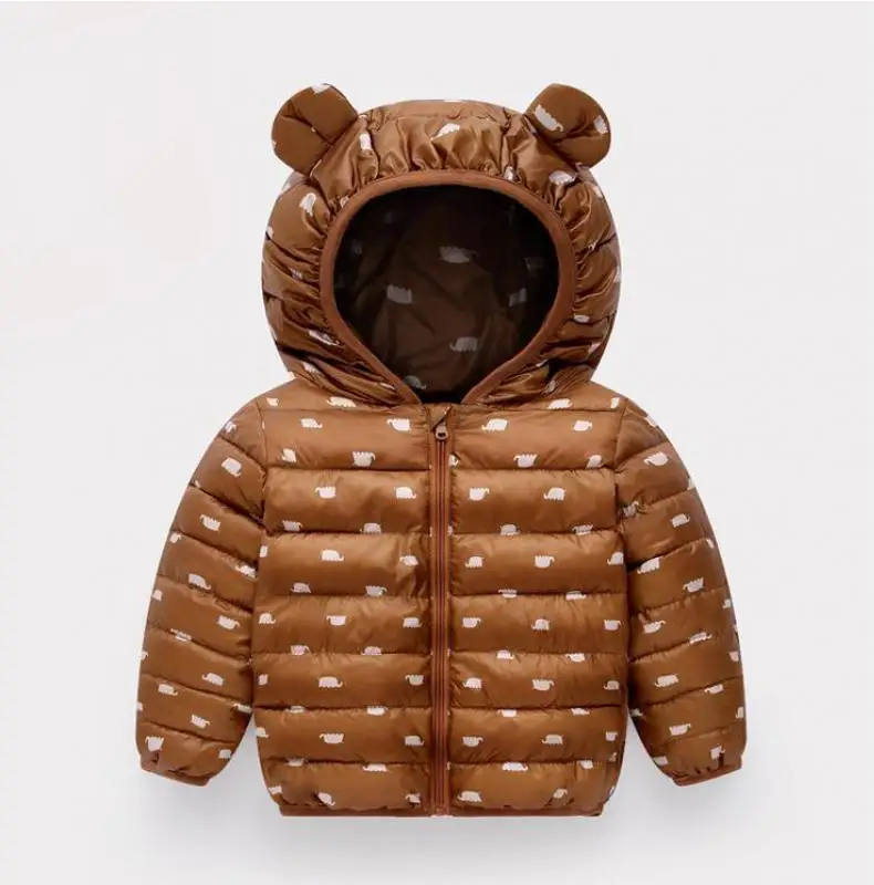 New Baby Snowsuit Snow Wear Winter Cotton Jacket Winter Baby Kids Clothes Hooded Infant Parka Winter For Baby Winter Clothes - Цвет: B4