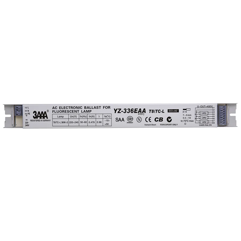 ZHMZH 3AAA YZ-136EAA YZ-236EAA YZ-336EAA 220V 1*36W 3*36W T8 Электронный балласт для люминесцентной лампы рекламного светового ящика.
