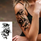 Водостойкие Временные татуировки-наклейки, Кобра, змея, животные, имитация татуировки, тату боди-арт, татуировки для девочек, женщин, мужчин и детей