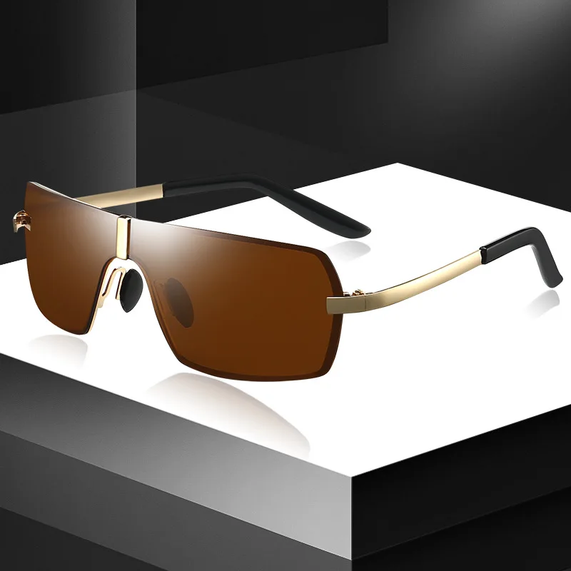 Мужские поляризованные очки hd для водителей брендовые солнцезащитные в стиле