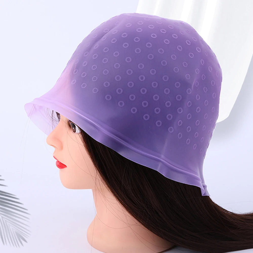 

Reusable Hair Colouring Highlighting Dye Cap With Hooks Tipping Color Styling Professional Salon Hairdressing Tools Wholesale