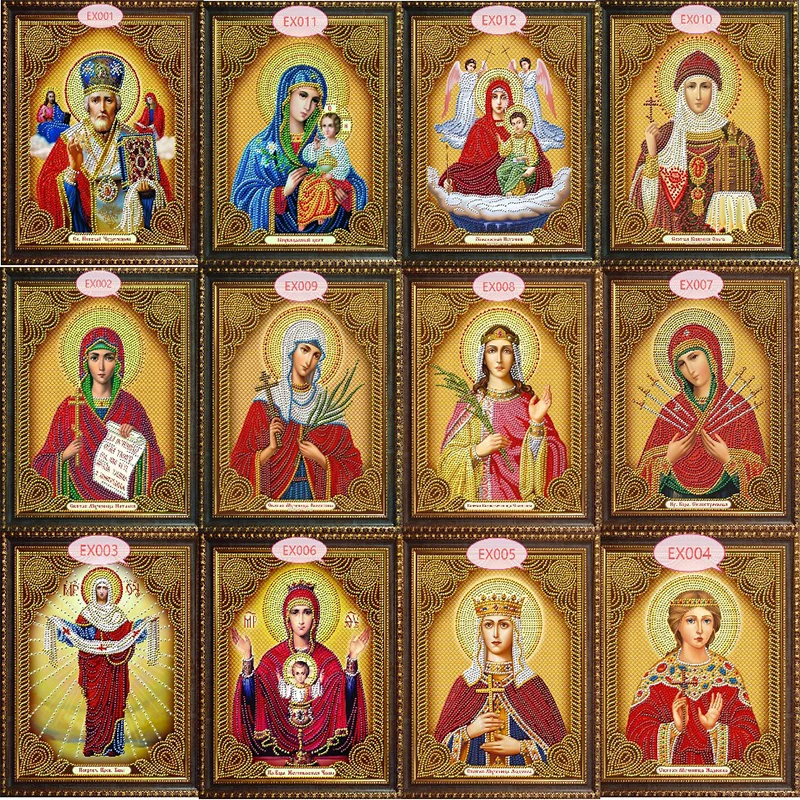 

Religion Icon of Leader Diamond Mosaic True religious men diamond embroidery rhinestones 30*40CM 5D DIY Diamond Paintings