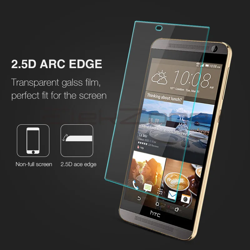 Закаленное стекло для экрана телефона с нанопокрытием 9H HD htc One E9PLUS 2.5D Защитная