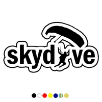 cs 694203040cm skydive funny car sticker vinyl decal whiteblack for auto car stickers styling car decoration choose size
