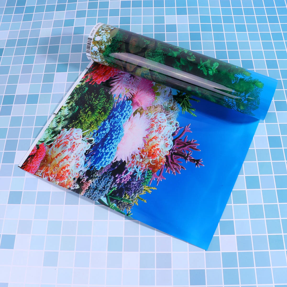 30x42 см трехмерная декоративная наклейка, двухсторонняя стеклянная наклейка, аксессуары для аквариума, аквариума (стиль