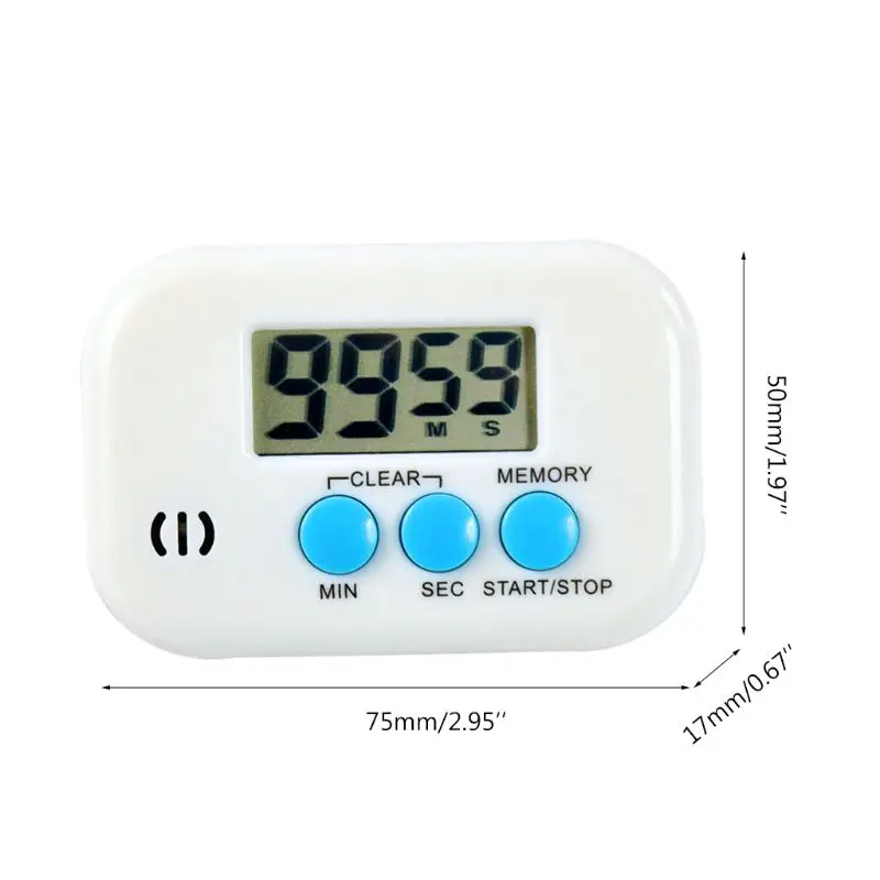 

Electronic Digital Kitchen Timer Alarm Clock Countdown Food Cooking Kitchen Item D0AC