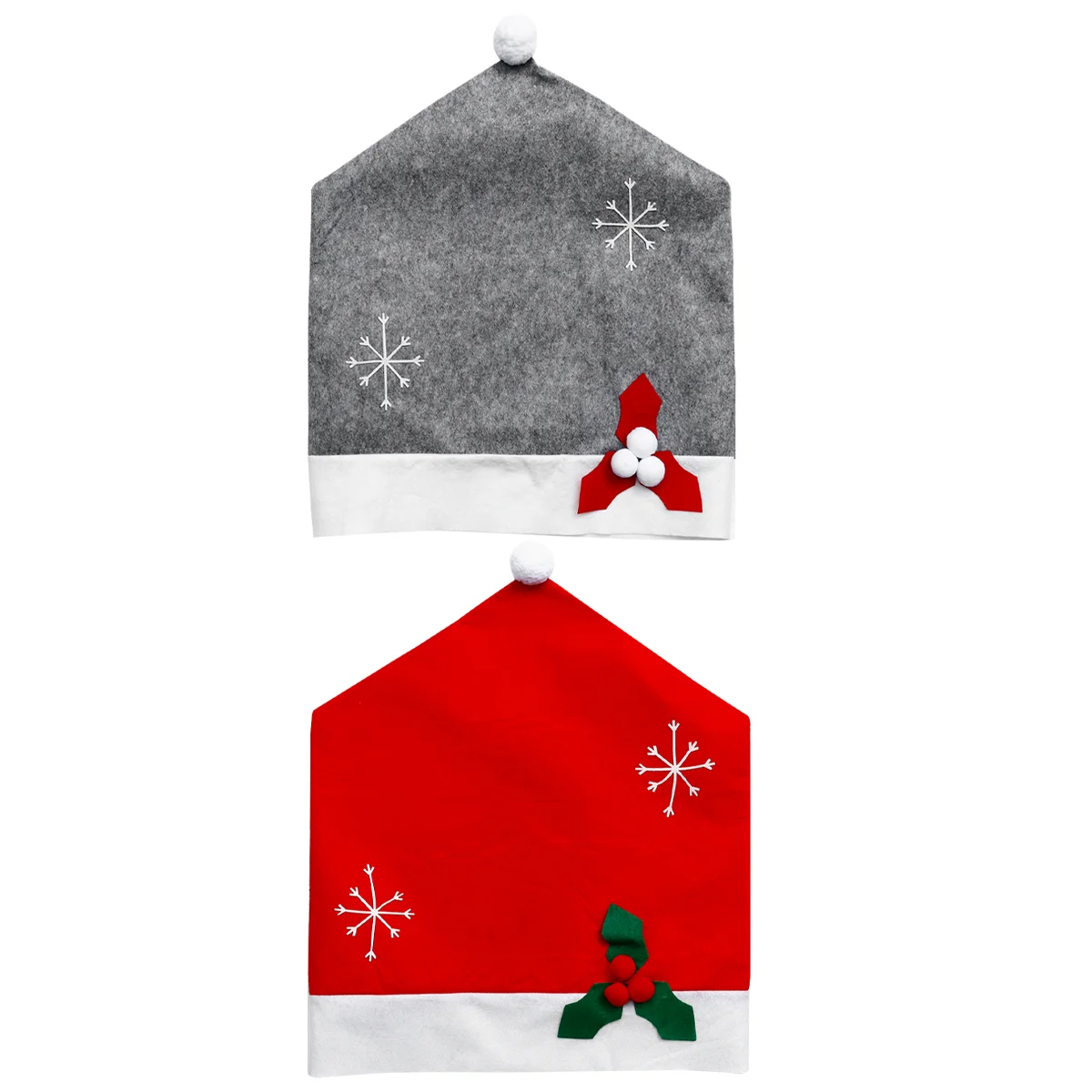 

1 комплект зимних рождественских чехлов на стулья, шляпа, чехол для столовой, украшение для стула