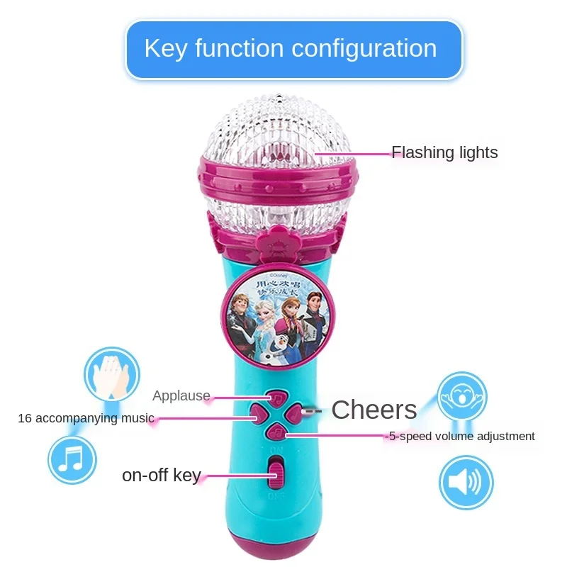 Микрофон для девочек Disney Эльза Анна Олаф Поющая музыка Холодное сердце 2 | Игрушки