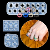 4614 hole rings resin epoxy molds mixed size silicone casting molds tools for handmade diy jewelry making findings accessories