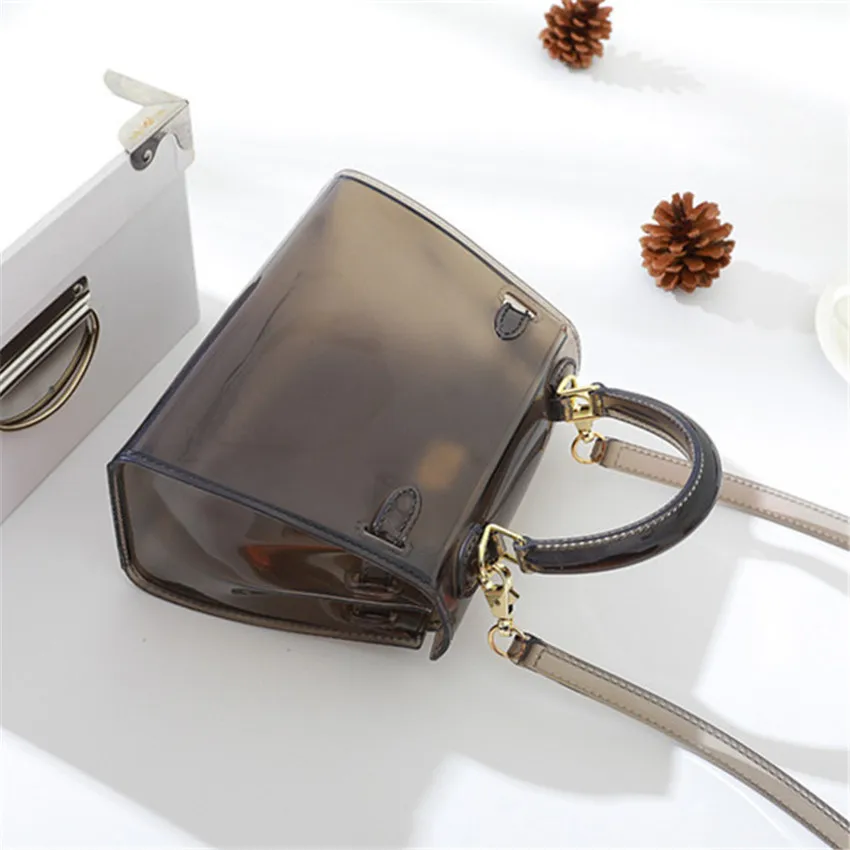 TOYOOSKY Высокое качество модная женская сумка ПВХ желе мини через плечо карамельный