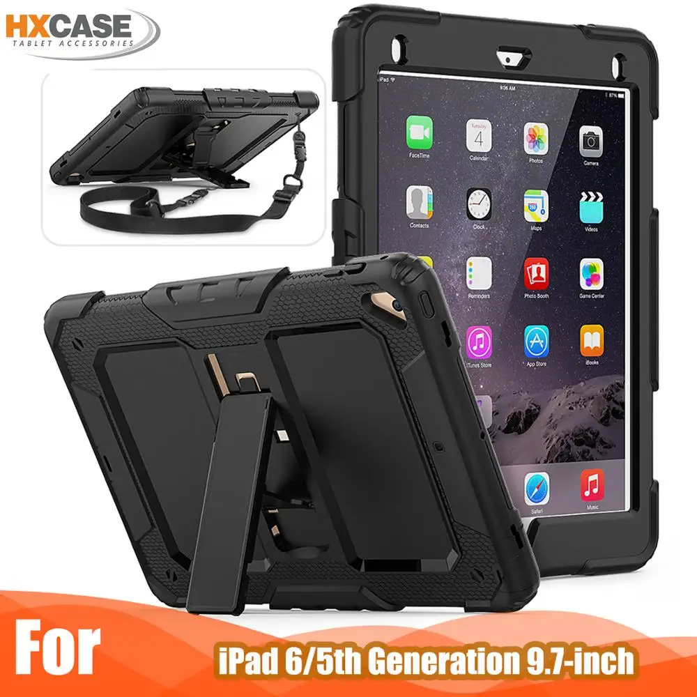 

HXCASE for iPad Pro 9.7'' Inch iPad 5 6 Generation Cover Stable Sturdy Case with kickstand