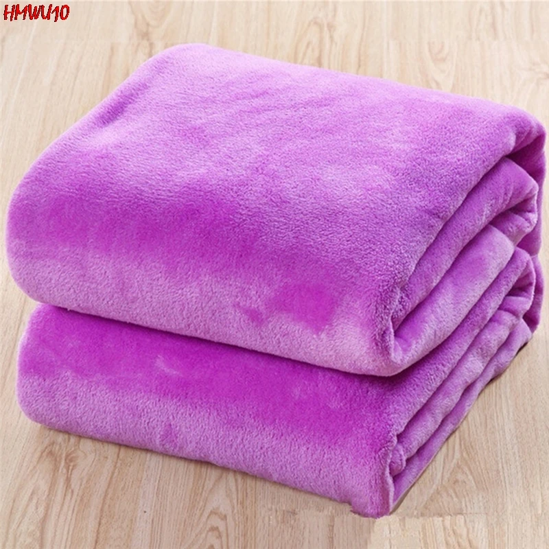 

1pcs High Quality 50cm * 70cm Soft Warm Solid Warm Micro Plush Fleece Blanket Throw Rug Sofa Bedding Home Decoration