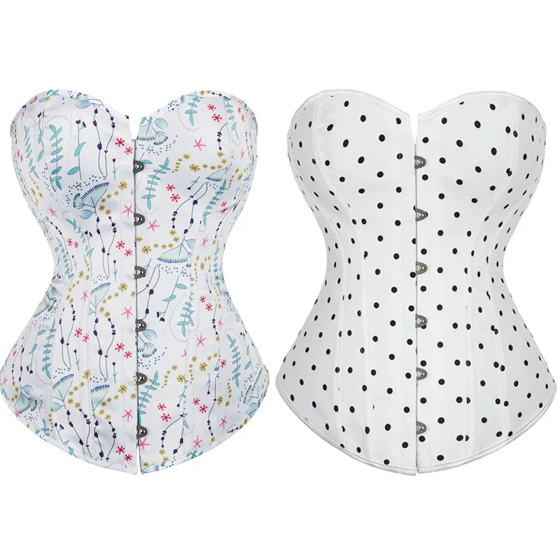 

Female Corset Spot Floral Women Camouflage Steampunk Corset Lingerie Top Waist Gothic Bustier Corpet Slimming Underwear