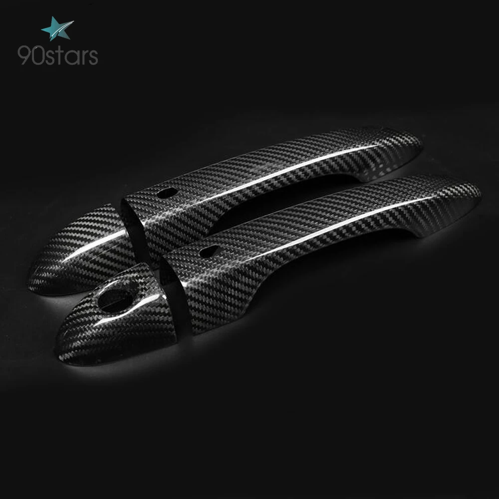 Высокое качество 100% Настоящее углеродное волокно авто наружная дверная ручка