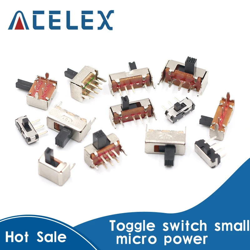 10 шт. переключатель одиночный и двойной ряд линейный горизонтальный маленький