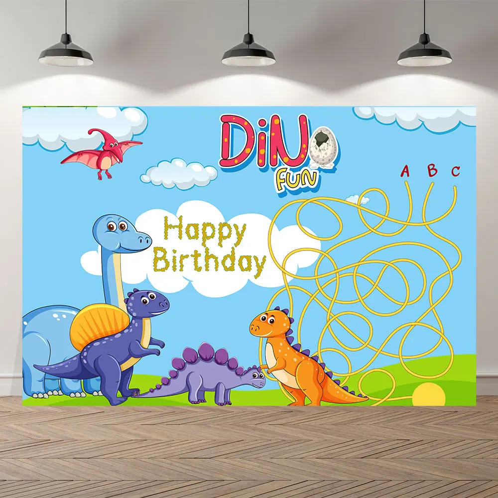 

Seekpro Photography Background Dinosaur Jungle Forest Animal Safari Party Baby Shower Boy Birthday Photo Background Photocall