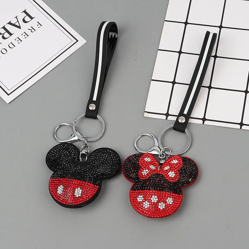 Брелок для ключей Disney Женский милый мультяшный брелок с Минни и Микки аксессуары
