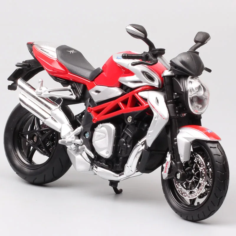 Детские 1:12 в масштабе MV Agusta F4 Brutale 1090 RR R Diecasts& Toy Vehicles модель мотоцикла Коллекционная для миниатюрных