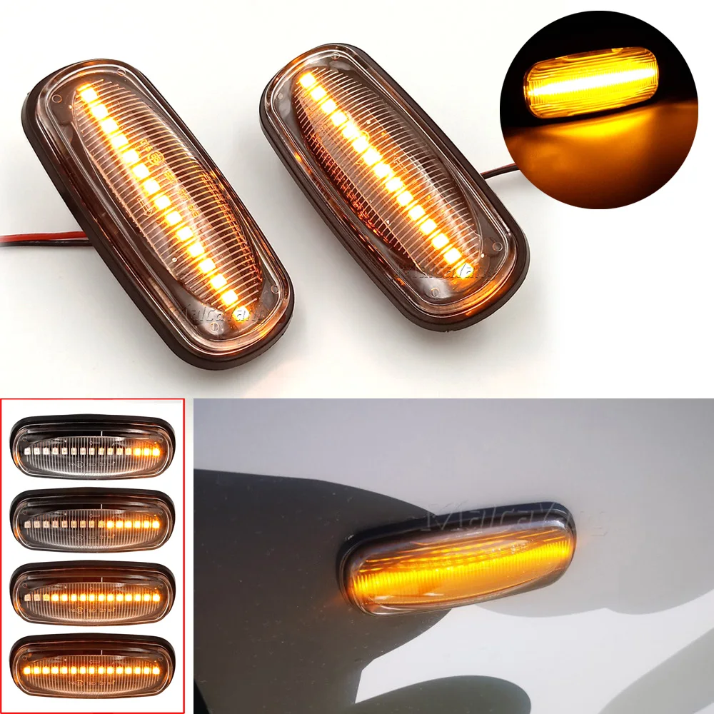 

Flowing Side Marker LED Turn Signal Light For Land Rover Discovery 2 1999-2004 Defernder Freelander 1 2002-2005 Repeater Lamp