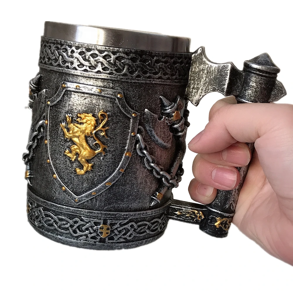 Tomahawk с Львом Пивная кружка для холодного кофе воды чая нержавеющей стали