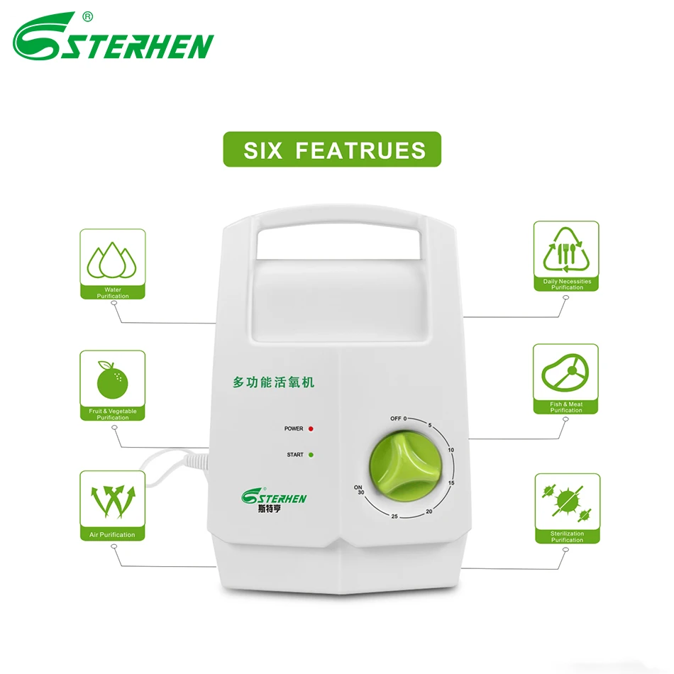 sterhen home portable air purifier ozone water generator ozone odor removal for kitchen appliance free global shipping