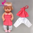 Для кукольной одежды Nenuco 40 см, подходит для кукол 38 см Ropa Y Su Hermanita, ремень для куклы, жилет, брюки, аксессуары