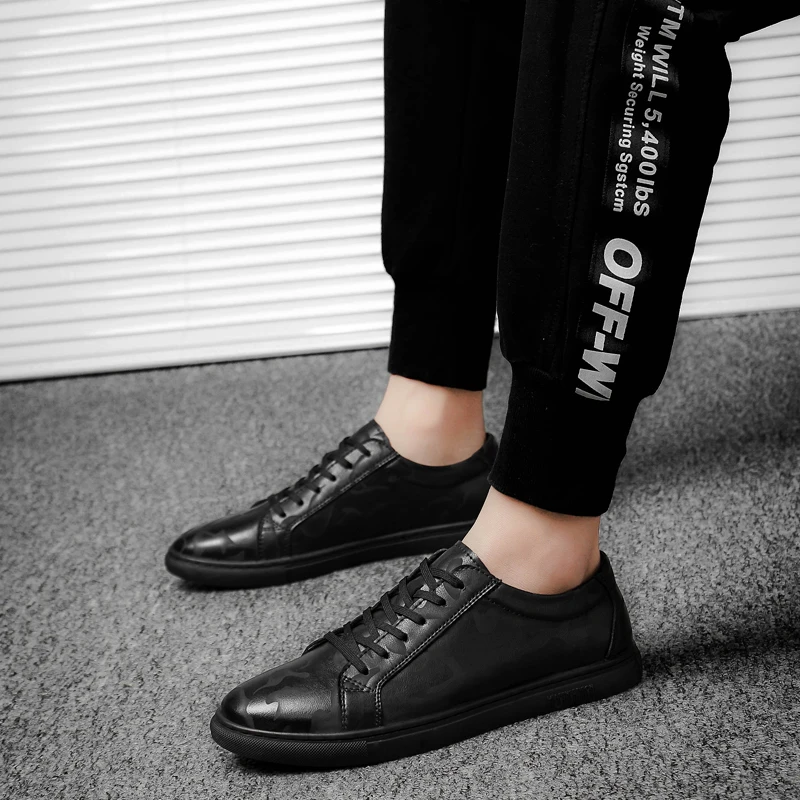 Мужская обувь для отдыха Сезон весна-осень Обувь из натуральной кожи мужчин