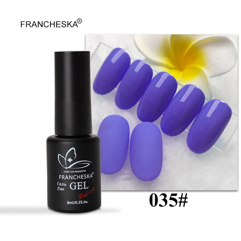 Francheska 035 Francheska цвет 01-40 гель лак для ногтей гель лак tirnak oje Гель-лак для ногтей unghie Светодиодный УФ стойкий замачиваемый Гель-лак - Цвет: Francheska 035