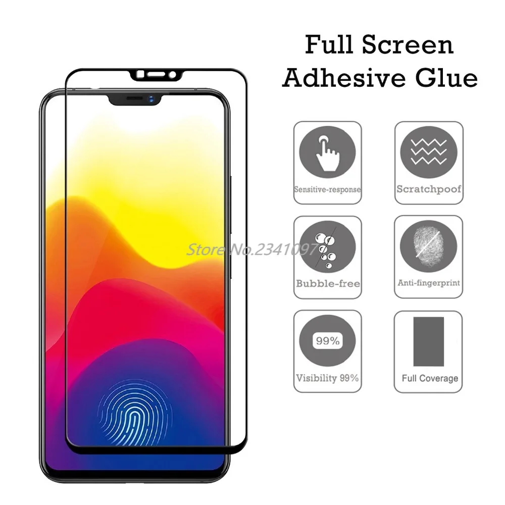 9H 3D полноэкранный чехол из закаленного стекла для Vivo Z1 Lite Z1i U1 Защитная пленка