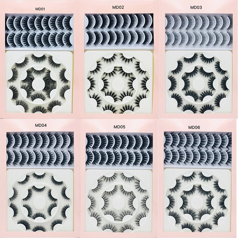 Набор 3d норковых ресниц 18/16/7/5 пар индивидуальные искусственные норковые ресницы