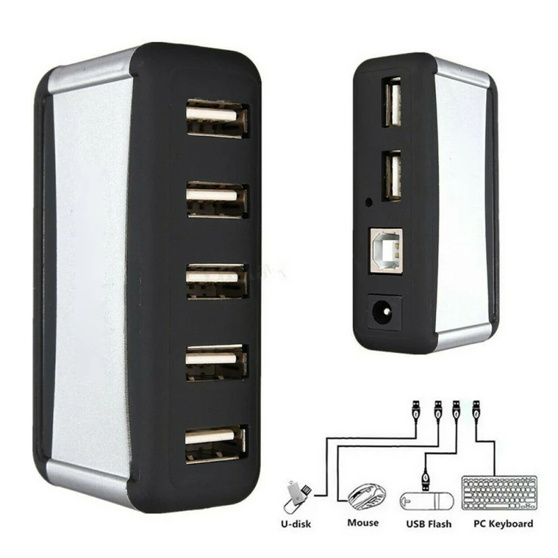 7 Порты и разъёмы высокое Скорость USB 2 0 концентратор с питанием от сети