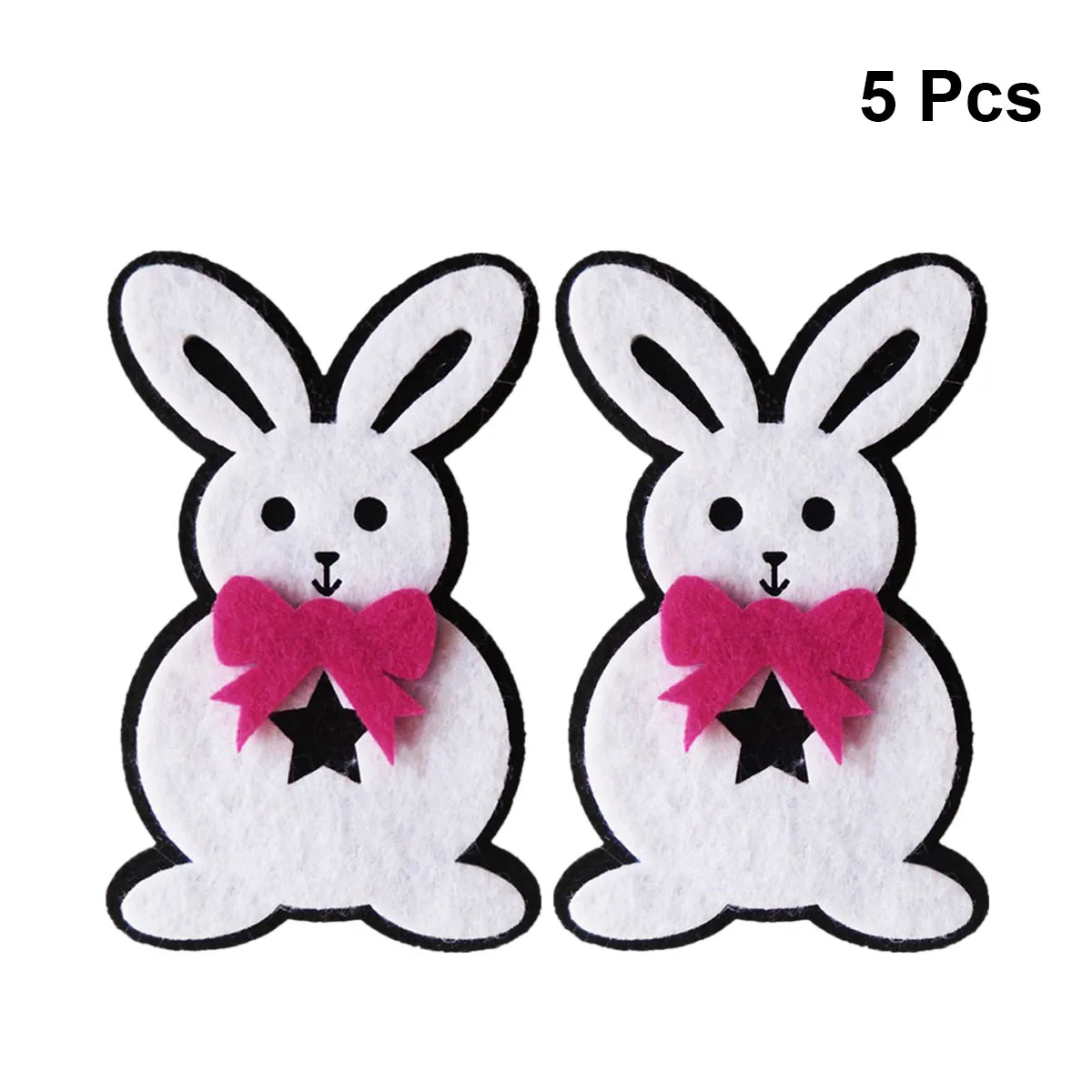 5 шт. пасхальные украшения для дома Кролик стикер с зайчиком Войлок заяц милый