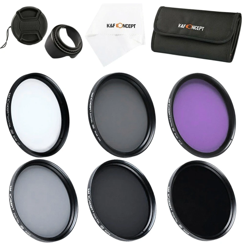 K &amp F концепция Uv Cpl Fld Nd2 + 4 8 набор фильтров объектива для Nikon Canon sony Dslr | Электроника