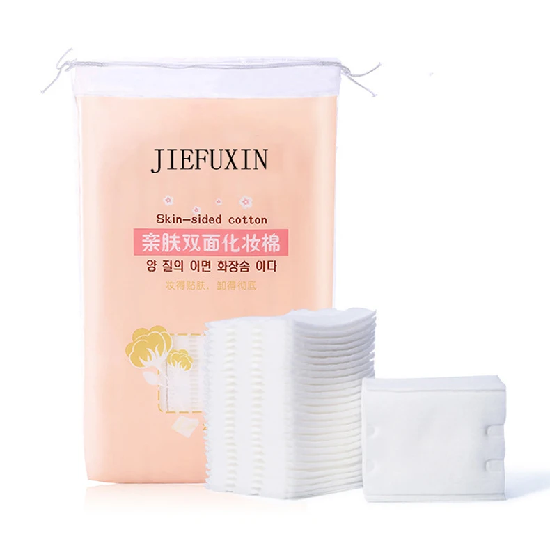 JIEFUXIN для кожи двусторонний ватный диск 222 штук сумка для удаления толстого макияжа хлопок деликатный замок для удаления воды ватный диск