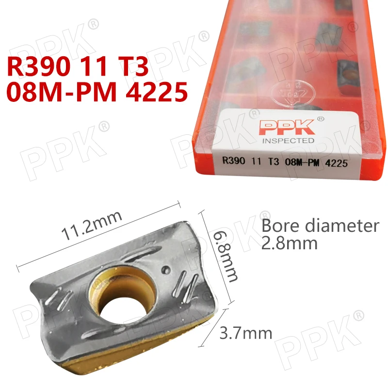 10 шт. R390 11 T3 08M PM 4225 резец для нарезания внутренней резьбы ЧПУ Поворотные