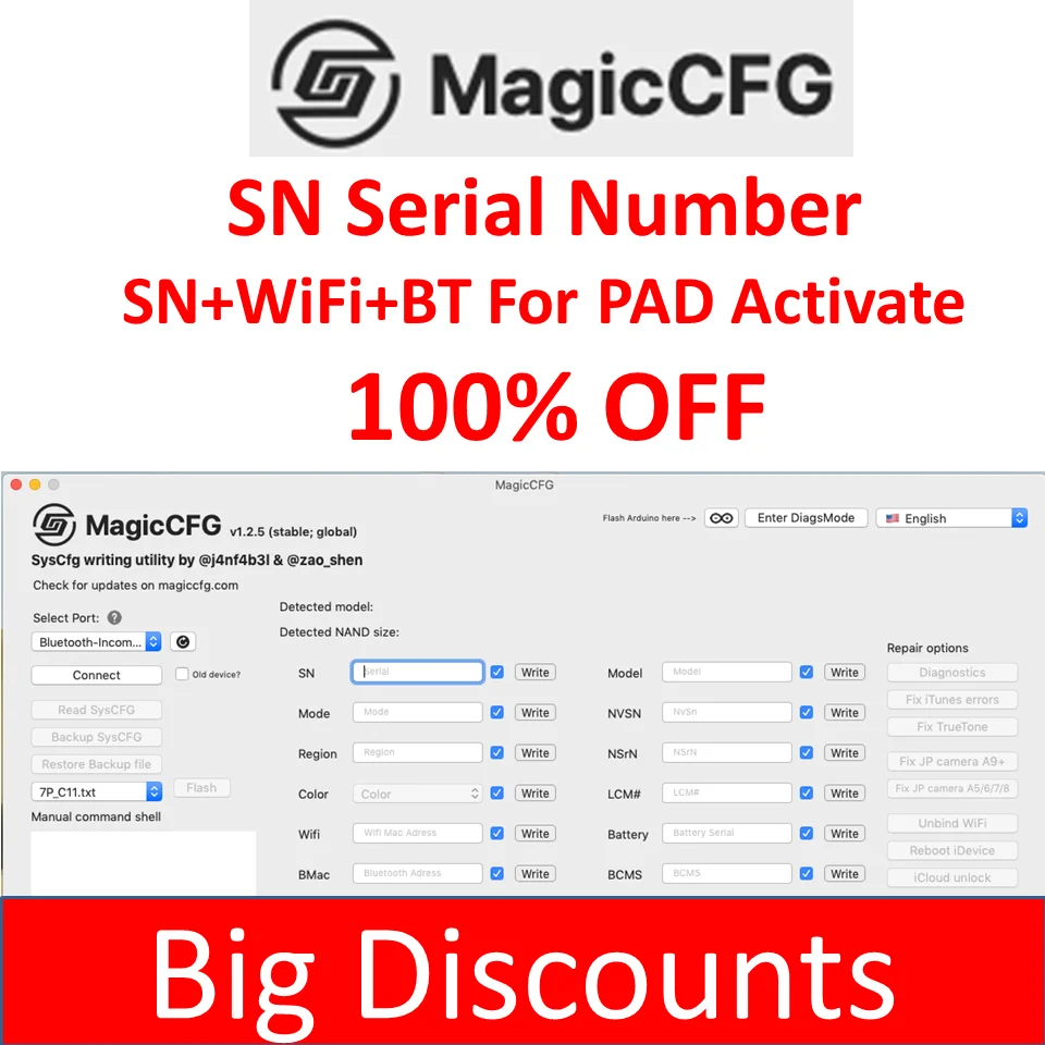 Sn wifi bt серийный номер для планшетов iPad Mini 1 2 3 Air ipad PRO 9 7 10 5 12 active icloud unlock|Защитные