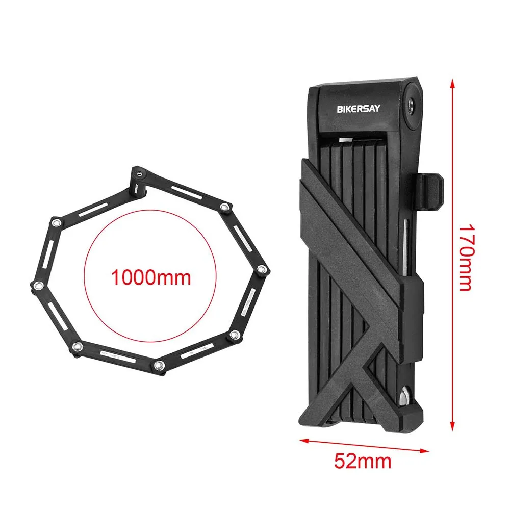 Складной велосипедный замок BIKERSAY высокая безопасность защита от кражи