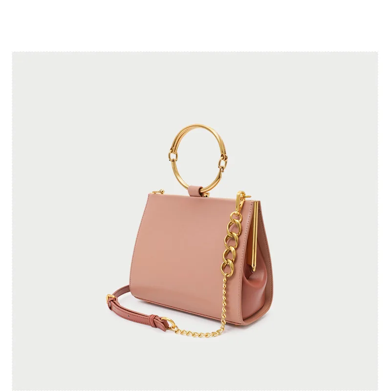 Женская маленькая квадратная сумка на одно плечо с диагональными лямками лето