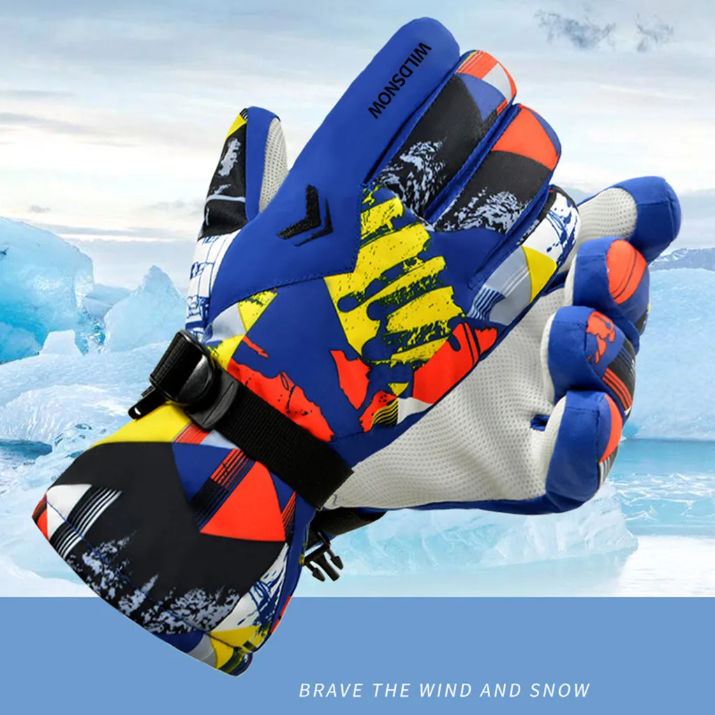 Лыжные перчатки для сноуборда ветрозащитные катания на лыжах теплые альпинизма