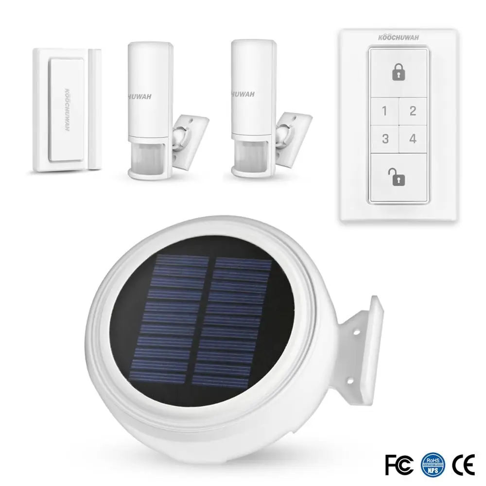 Беспроводная домашняя GSM охранная сигнализация Солнечная Сирена детектор