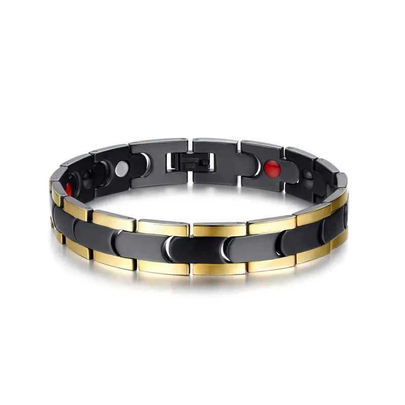 

Black and Gold color bracelet for men 2019 steel