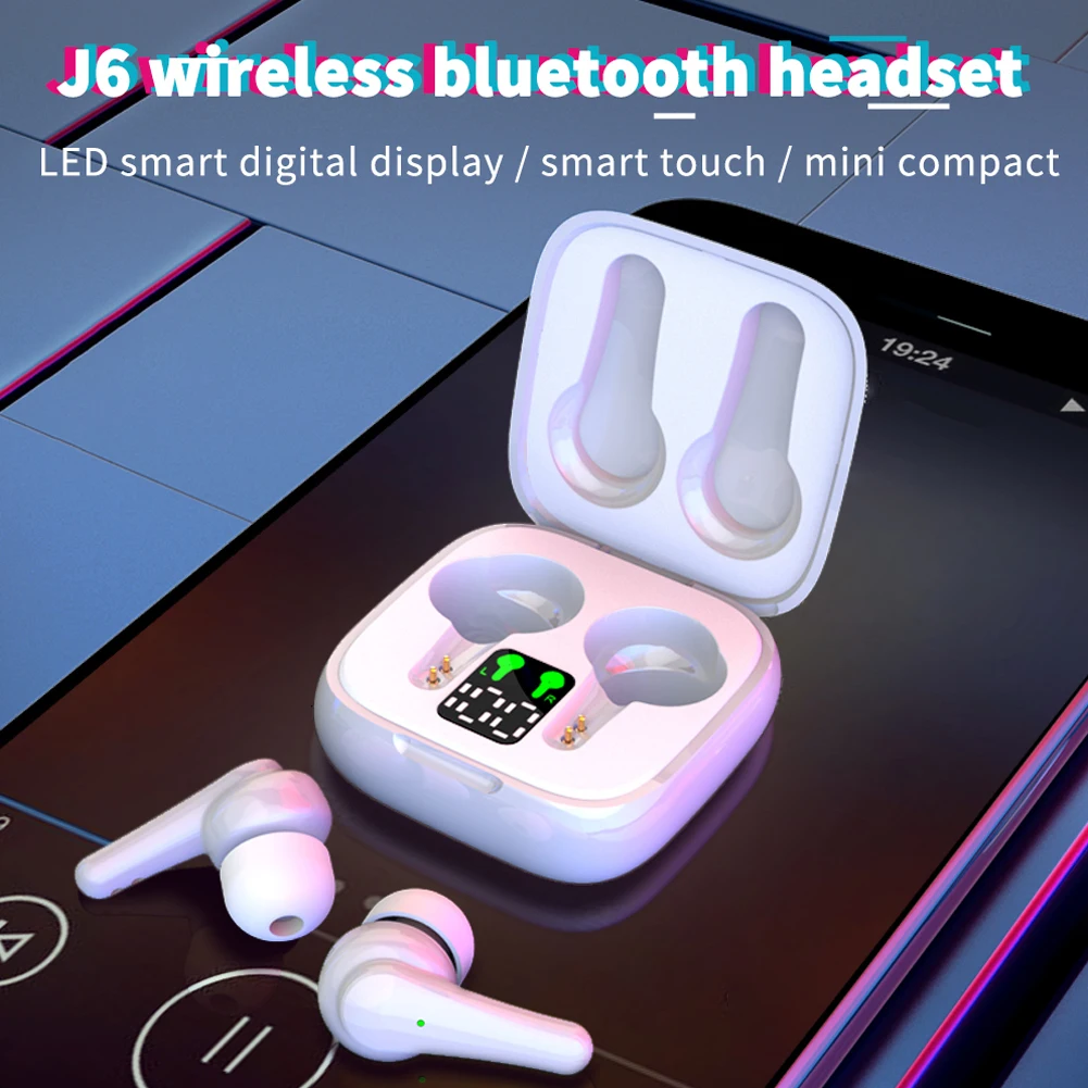 

Wireless Earbuds Touch Control With Charging Case Sweat-Proof TWS Stereo Earphones Sport Hi-Fi Deep Bass Noise Cancellation