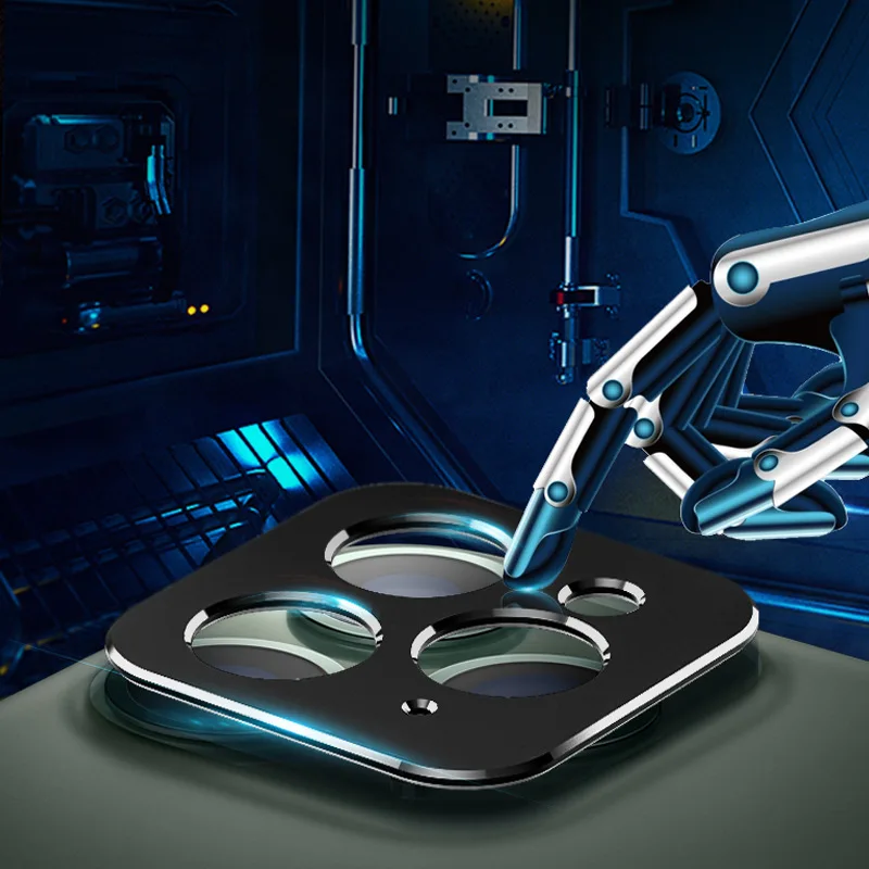 Полное покрытие объектива камеры для iPhone 11 Pro MAX защитное металлическое кольцо