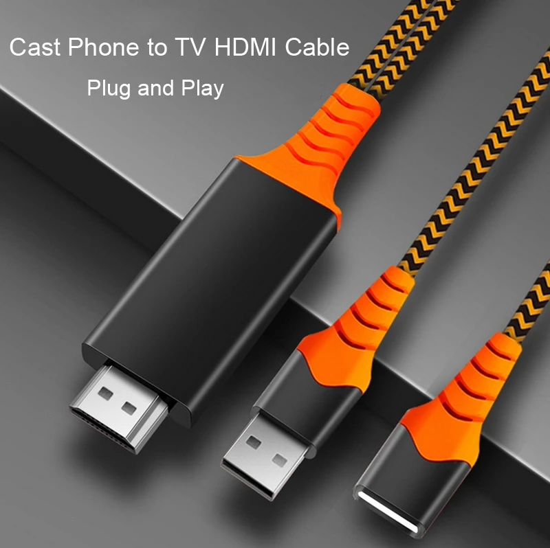 Кабель для IOS и HDMI HD 1080P адаптер телефона видео TypeC Micro USB Женский универсальный iPhone